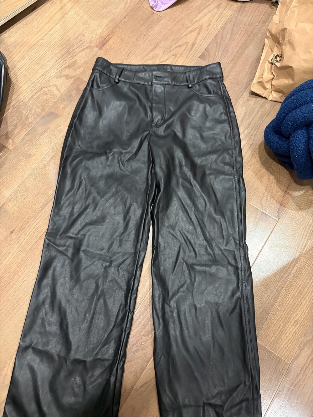 Garage Black Faux Leather Jacket
